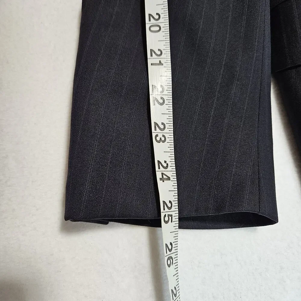 Canali Blazer Mens 42R Black Super 120s Luxury Italian Wool Suit Jacket Designer